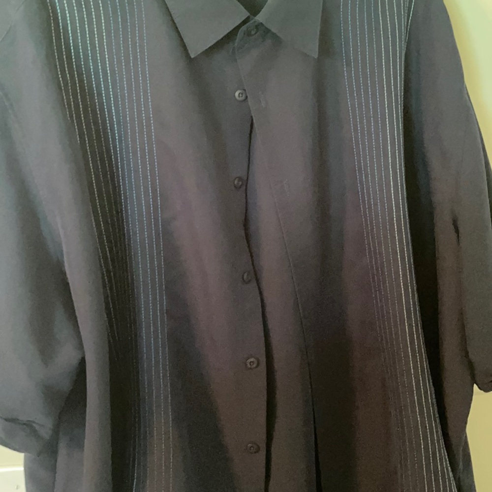 Big Mens Cubavera Short Sleeve Button Down
